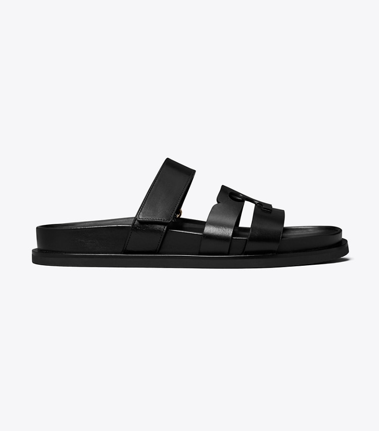 Tory Burch designer sandalen Ines Sportslide in PERFECT BLACK side