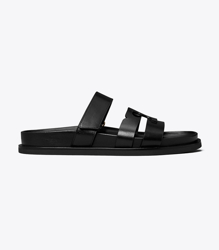Tory Burch designer sandalen Ines Sportslide in PERFECT BLACK angle