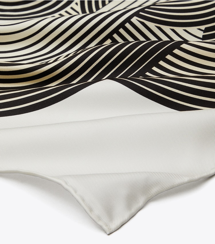 Tory Burch designer scarves Infinite T Neckerchief in Infinite T Neckerchief Neutral detail