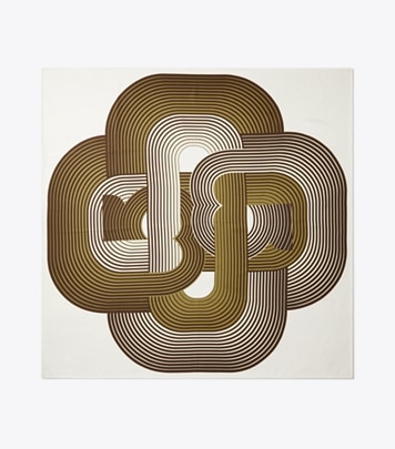 Warped Logo Silk Square: Women's Accessories | Scarves
