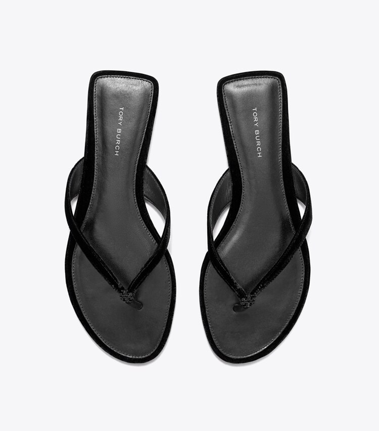Tory Burch designer sandali Infradito classico con pavé in PERFECT BLACK superiore