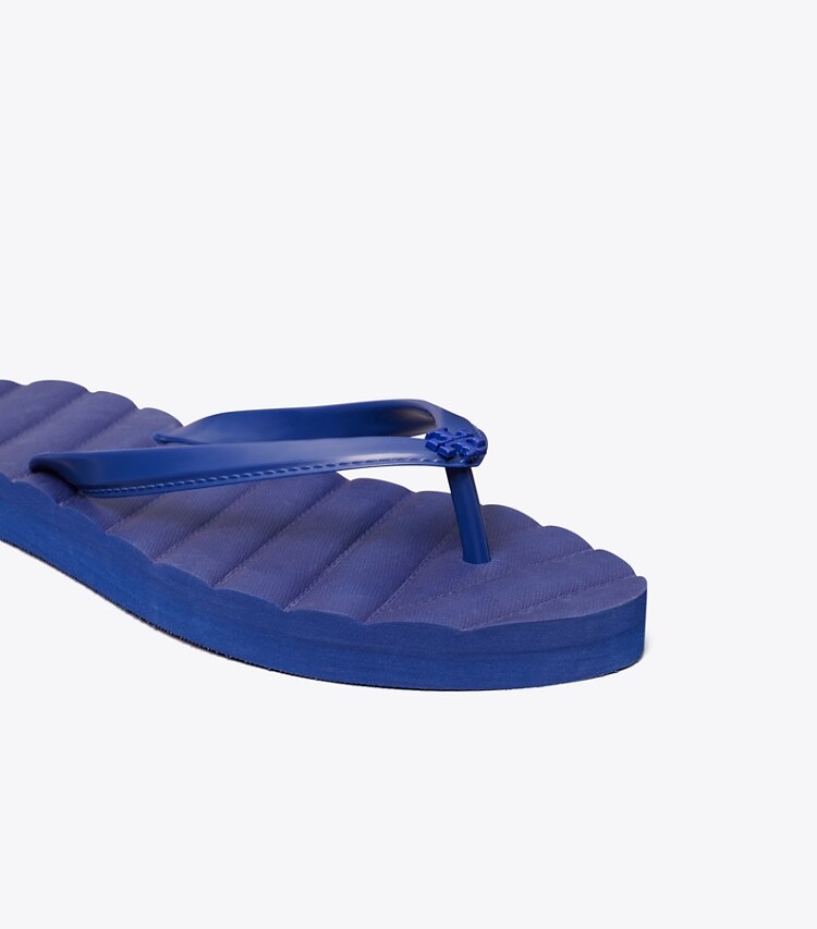 Tory Burch designer sandali Infradito Kira in DARK INDIGO dettaglio