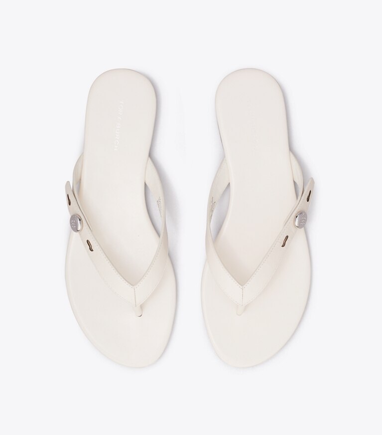Tory Burch designer sandali Infradito Romy in LIGHT CREAM superiore