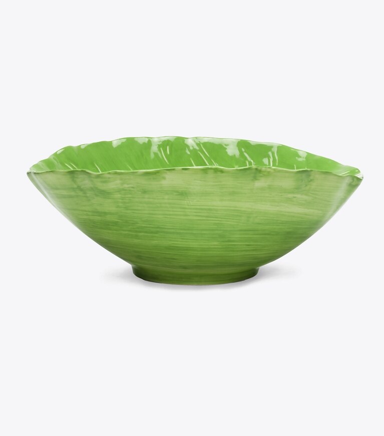 Tory Burch designer servizio da tavola Insalatiera Lettuce Ware in Green front