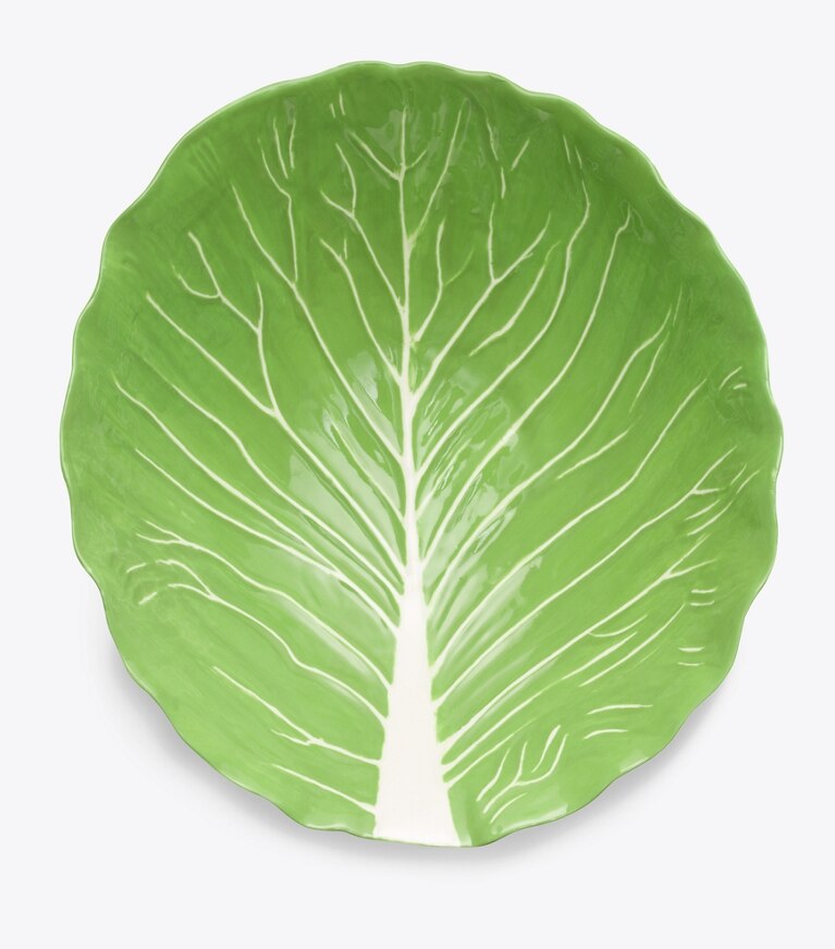 Tory Burch designer servizio da tavola Insalatiera Lettuce Ware in Green front