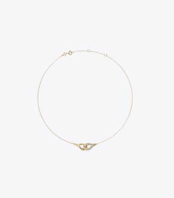 TORY BURCH｜JEWERLY (KIRA ENAMEL PENDANT NECKLACE (90549 Kira Enamel Pendant Necklace: Women's Designer Necklaces