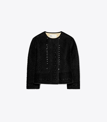 Reversible Nylon Twill Jacket: Women's Designer Jackets | Tory Burch
