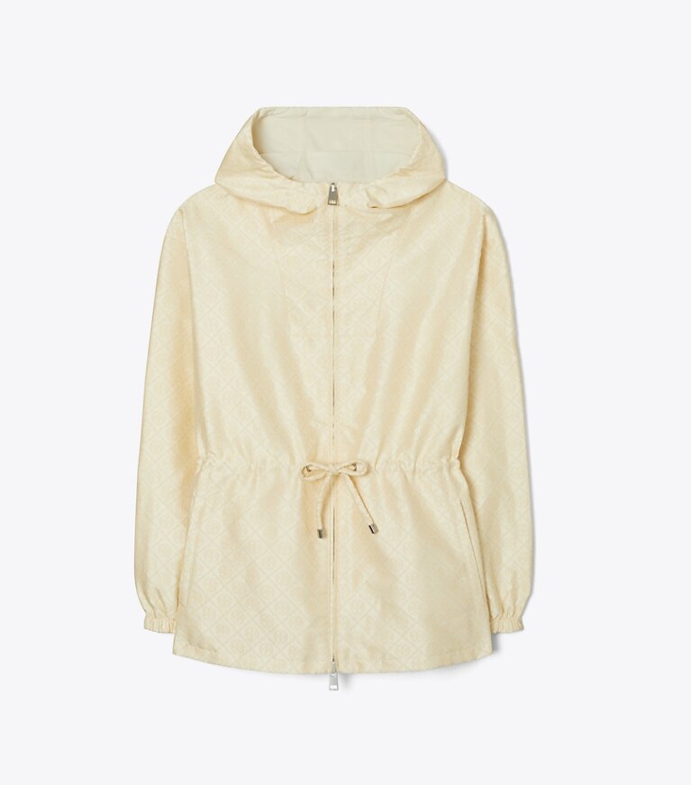 Tory Burch designer jacken Jacquard-Anorak mit T-Monogramm in SESAME T MONOGRAM SMALL SPORT front