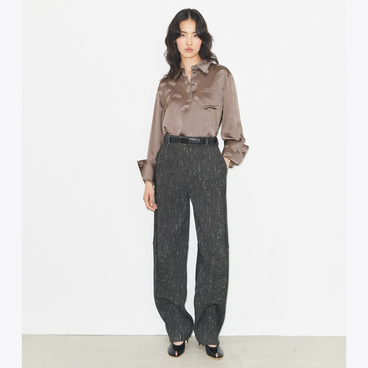 JACQUARD CUFFED SHIRT - thumbnail 3