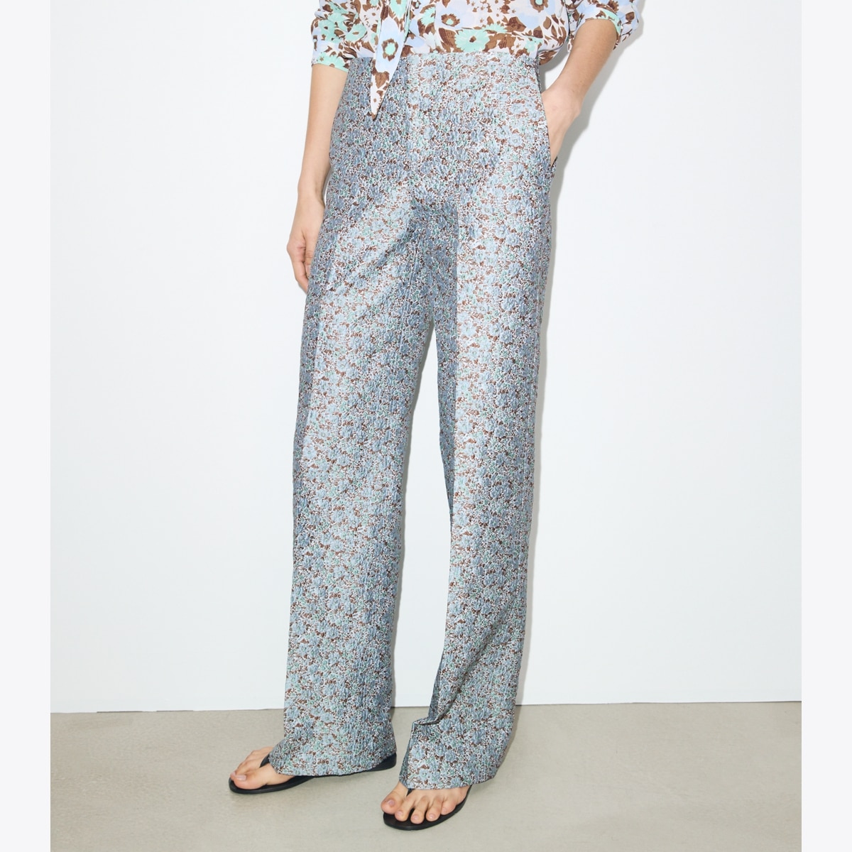 Jacquard Pant: Women's Designer Bottoms | Tory Burch