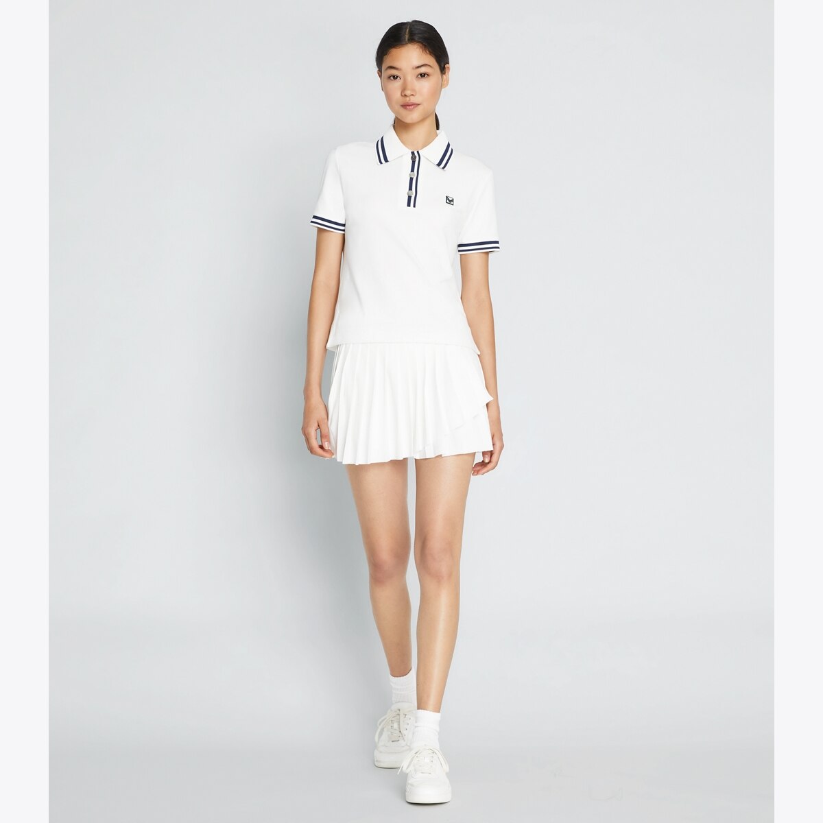◆ROCKCAKE◆ Jacquard Pleated Skirt White jacquard-performance-jersey-