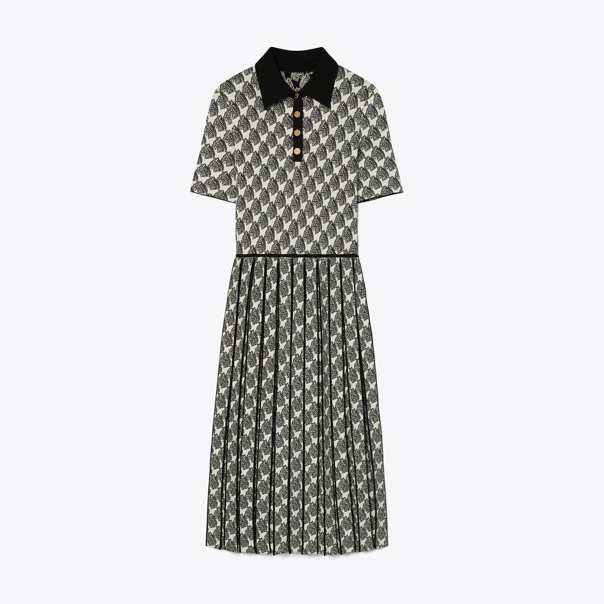 Jacquard Polo Dress: Women's Designer Dresses | Tory Burch