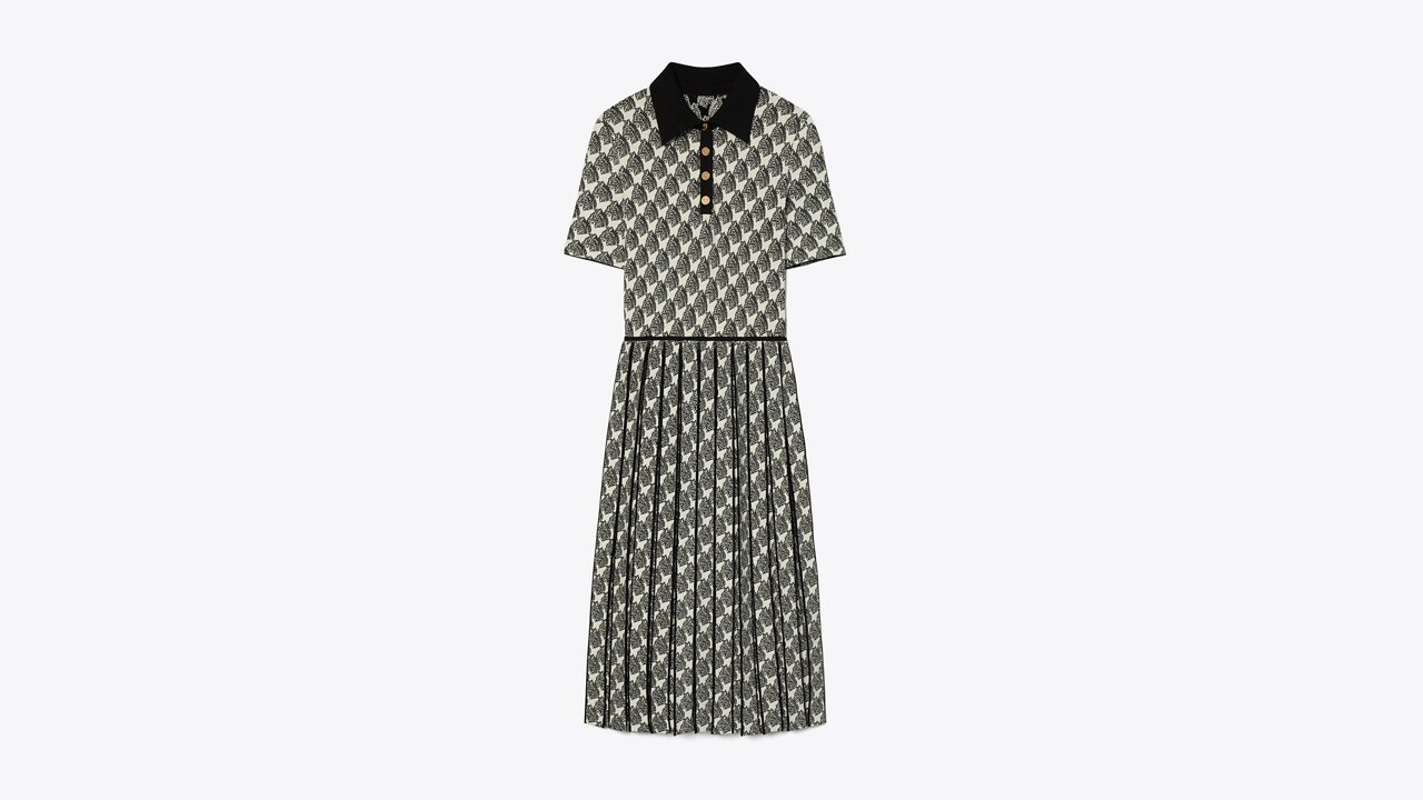 Jacquard Polo Dress: Women's Designer Dresses | Tory Burch