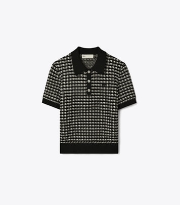 シルクフロント ポロシャツ: レディース セーター | Tory Burch JP