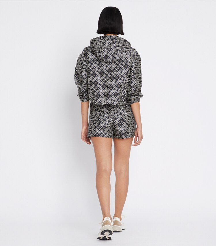 Tory Sport designer unterteile Jacquard-Shorts mit T-Monogramm in TORY NAVY T MONOGRAM on model back