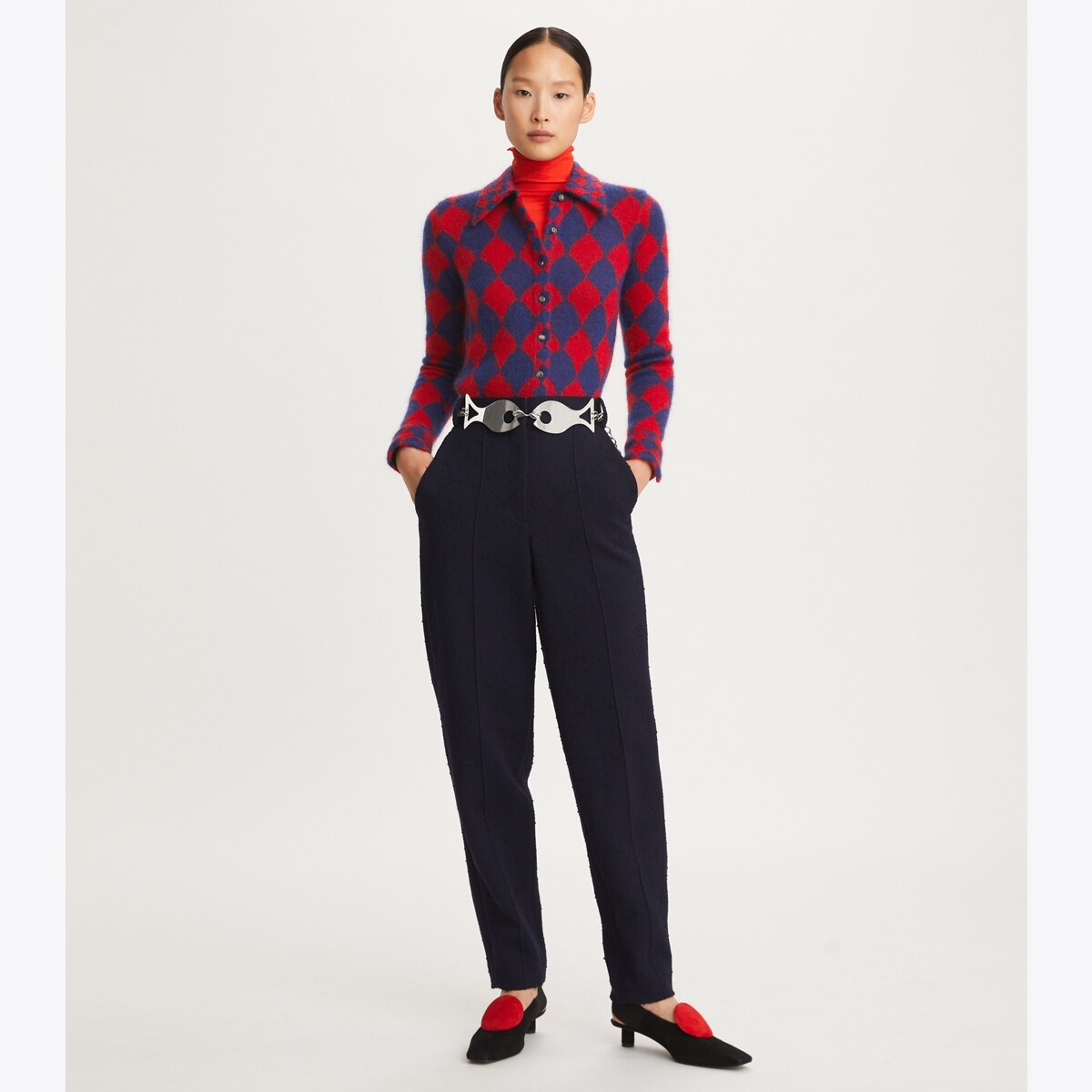Jacquard Sweater: Women's Designer Sweaters | Tory Burch Jacquard Sweater: Women's Designer Sweaters | Tory Burch