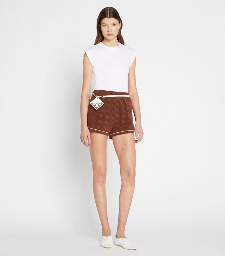 Jacquard Terry Short: Women's Clothing | Bottoms | Tory Burch EU