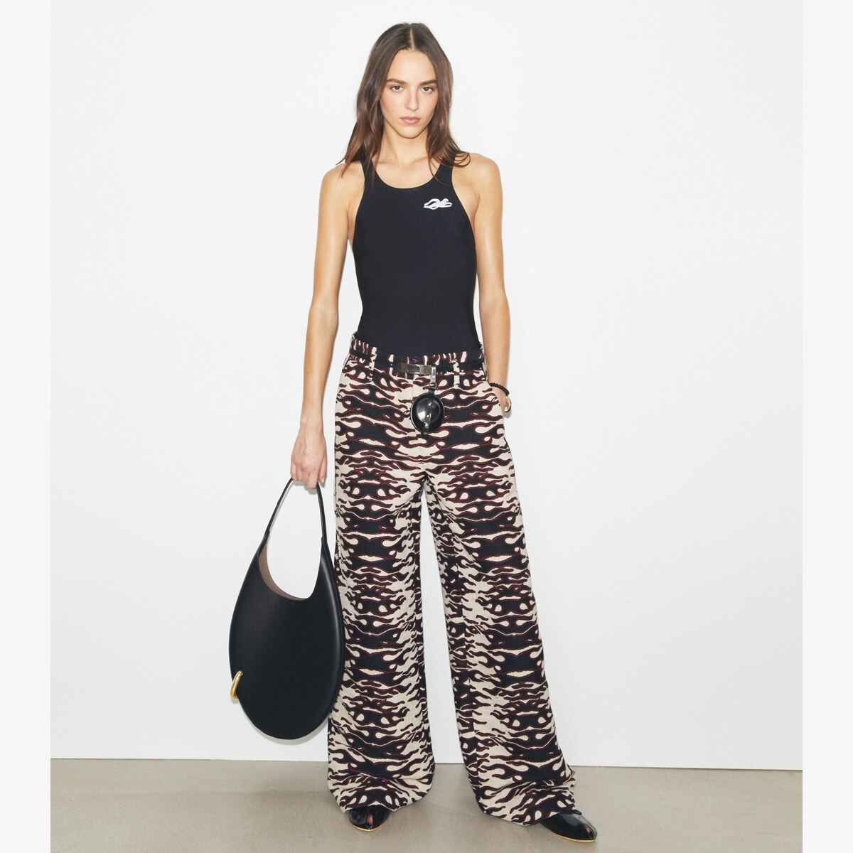 Jacquard Wide-Leg Pants: Women's Designer Bottoms | Tory Burch