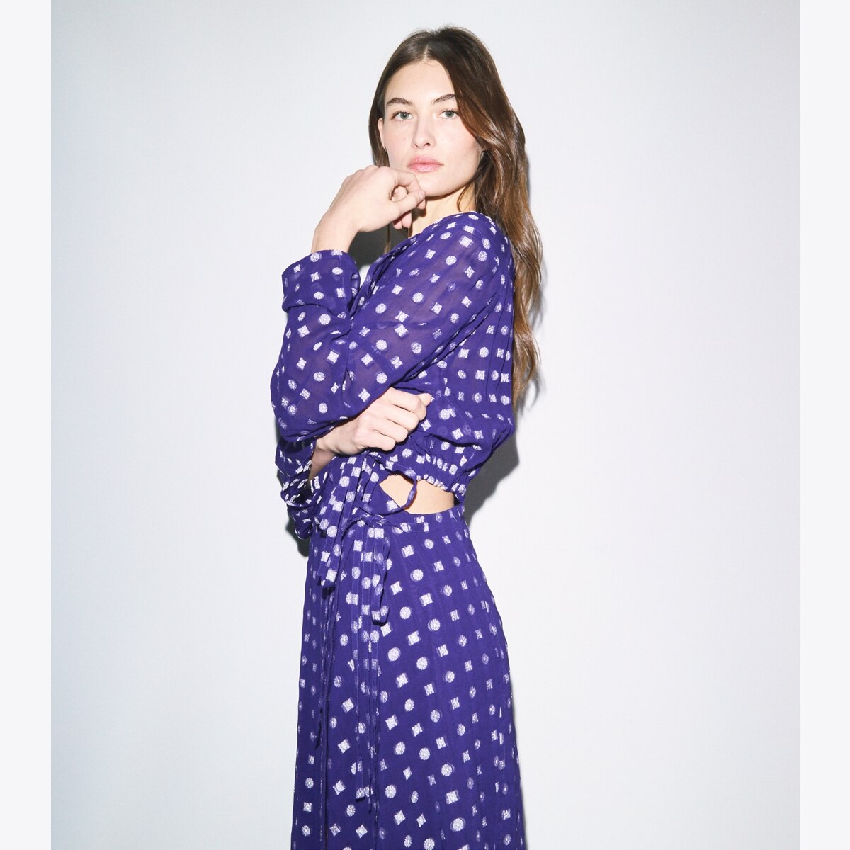 Jacquard Wrap Dress: Women's Designer Dresses | Tory Burch