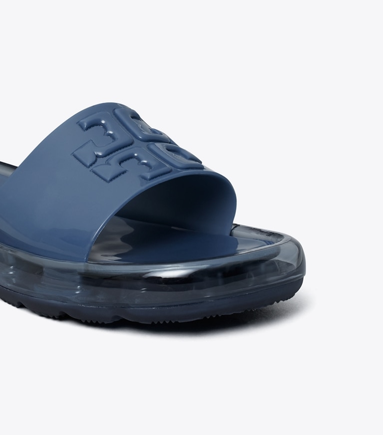 Tory Burch diseñador sandalias Jalea de burbujas en Navy / Navy detalle