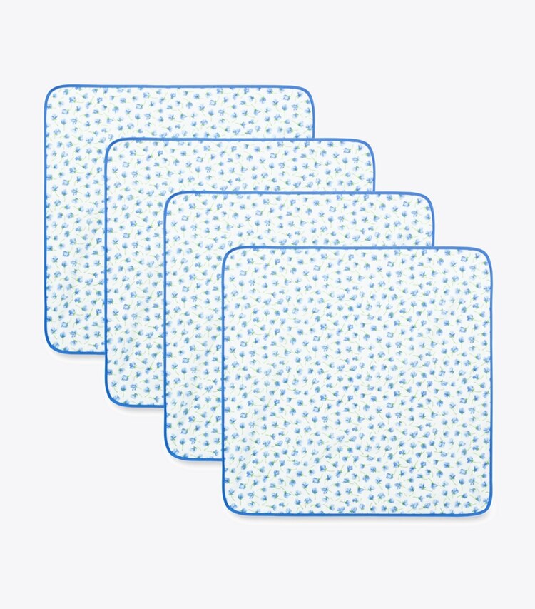 Tory Burch designer linens Jardin Dinner Napkin, Set Of 4 in Sweet Pea group