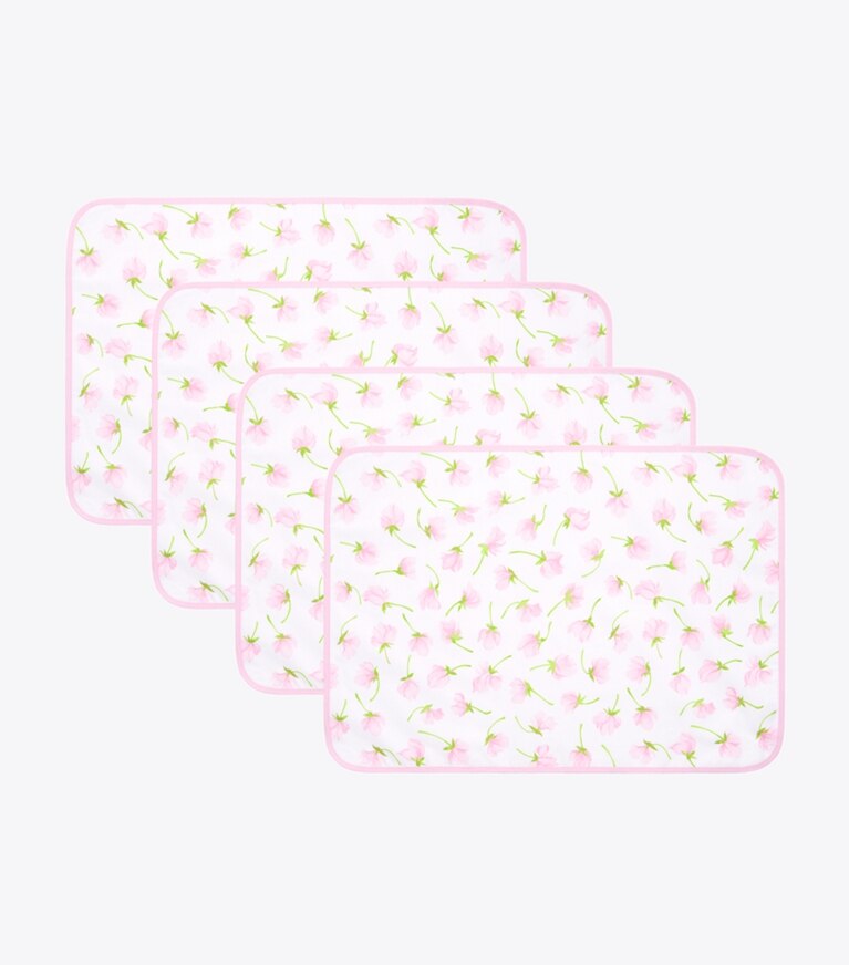 Tory Burch designer linens Jardin Placemat, Set Of 4 in Pink front