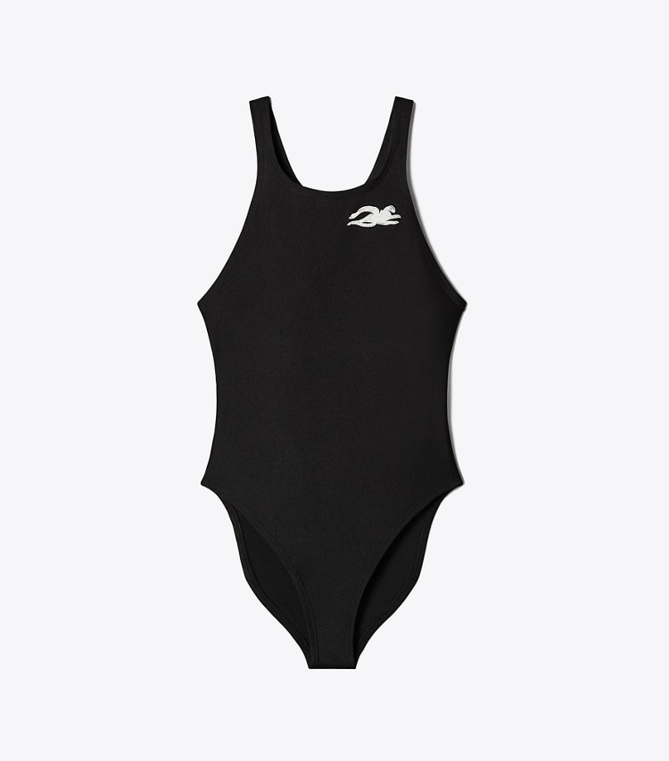 Tory Burch designer tops Jersey Bodysuit in Black front