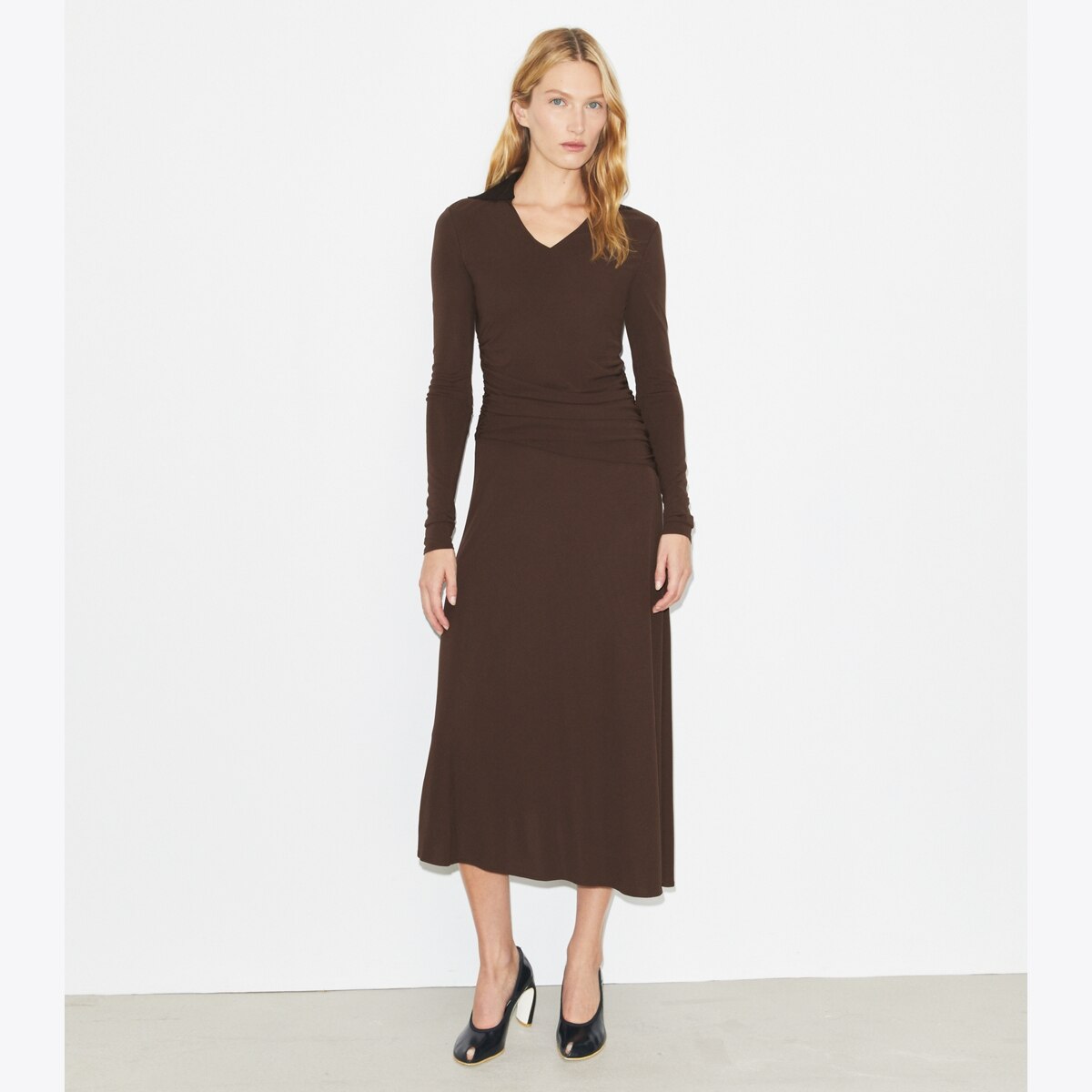 JERSEY COLLARED DRESS - thumbnail 2