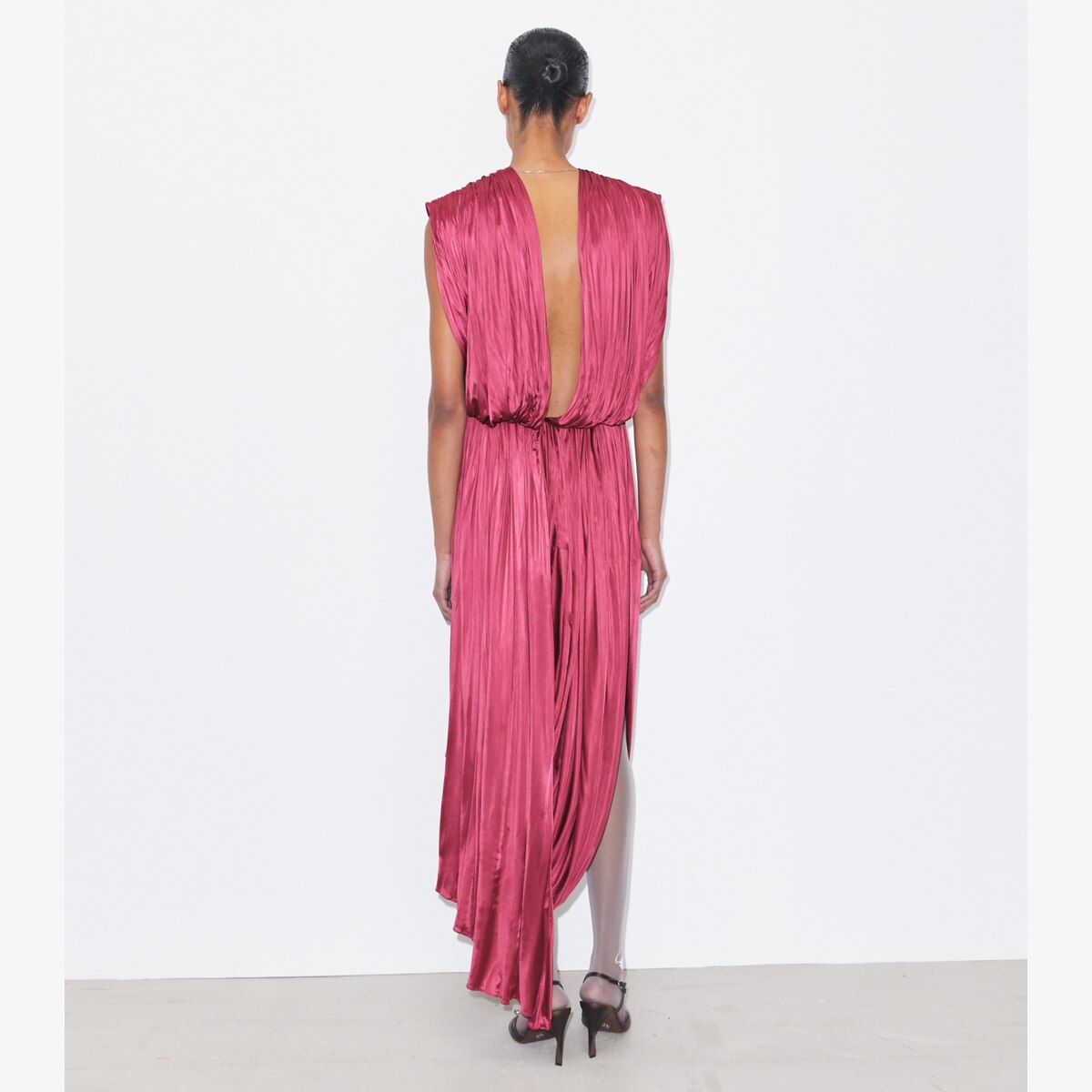 jersey-draped-dress-on-model-