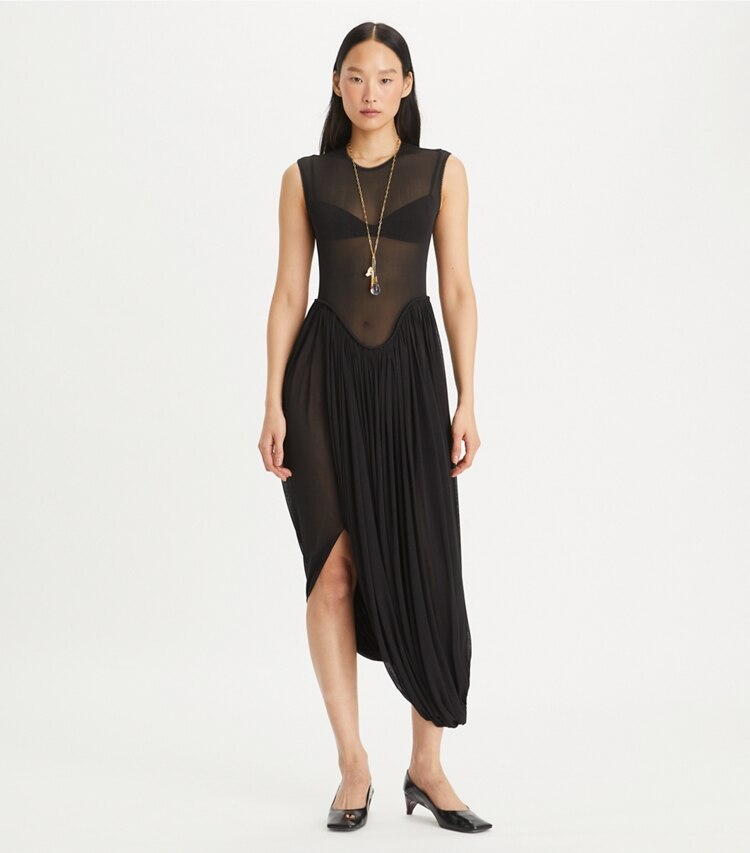 Jersey Drapey Dress: Women's Clothing | Dresses | Tory Burch EU