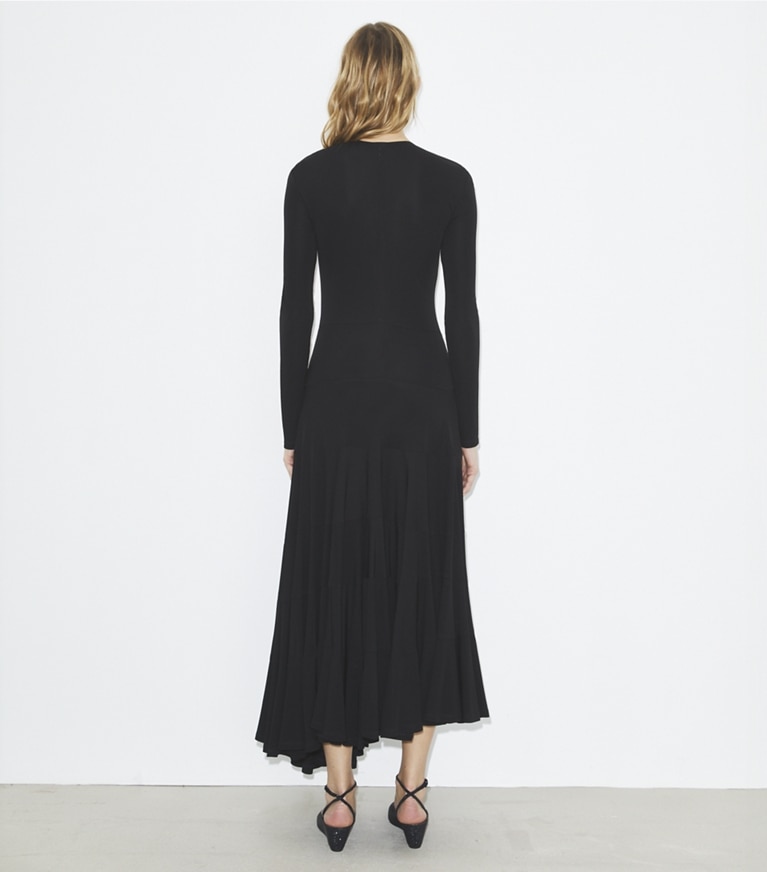 Tory Burch designer dresses Jersey Dress in Black front