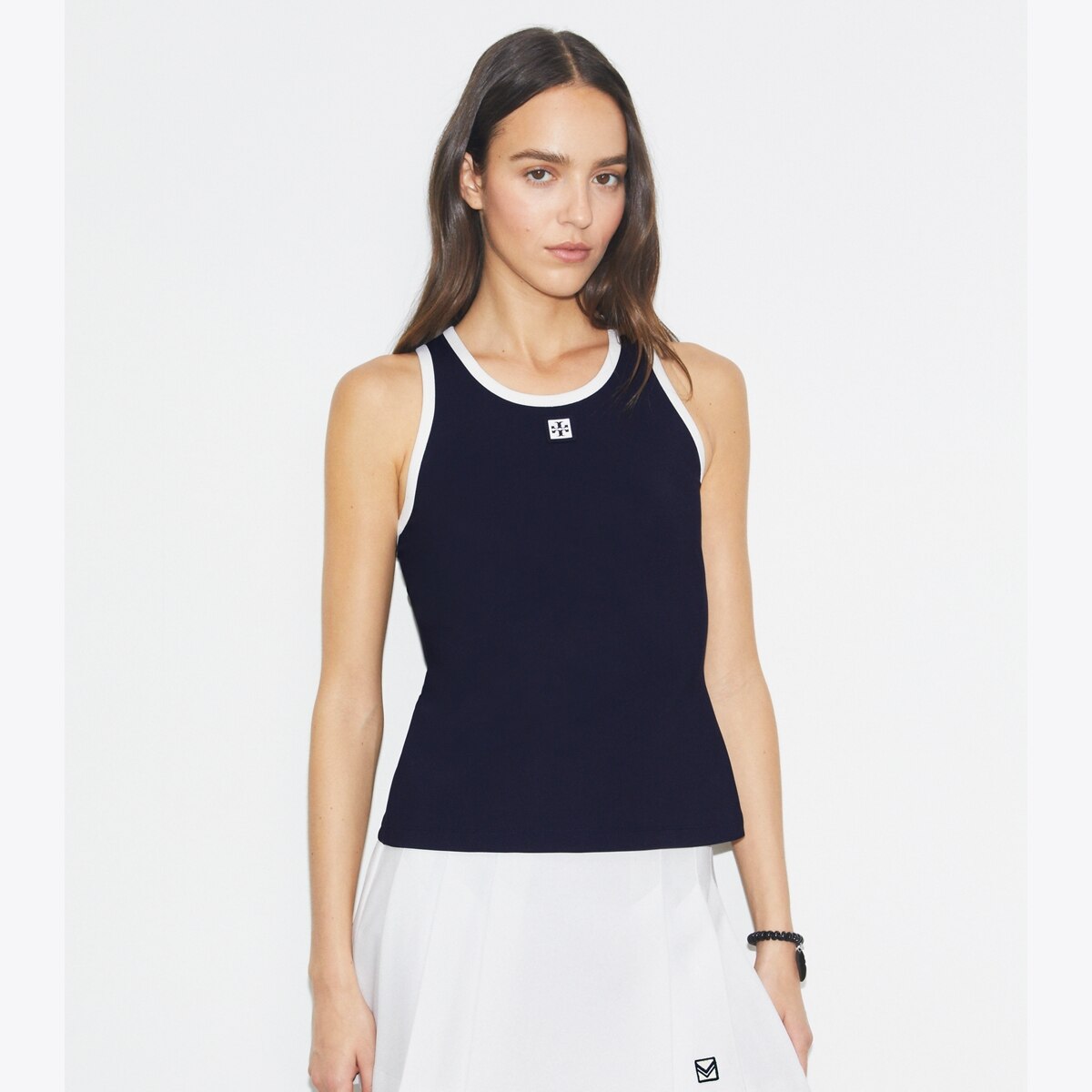 Jersey Racerback Tennis Tank Top: Women's Designer Tops | Tory Burch