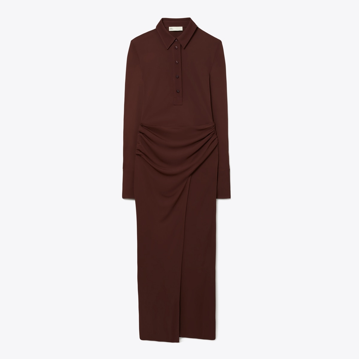 knee length dresses for ladies Tory Burch Size 12 Brown, Light Blue & Yellow Viscose Long Sleeve Bird   Labels Resale Boutique