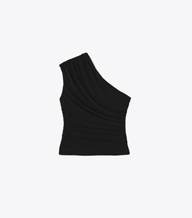 Tory Burch designer tops Jersey Top in Black front