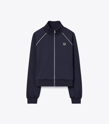 Crepe Track Jacket: Women's Designer Jackets | Tory Sport