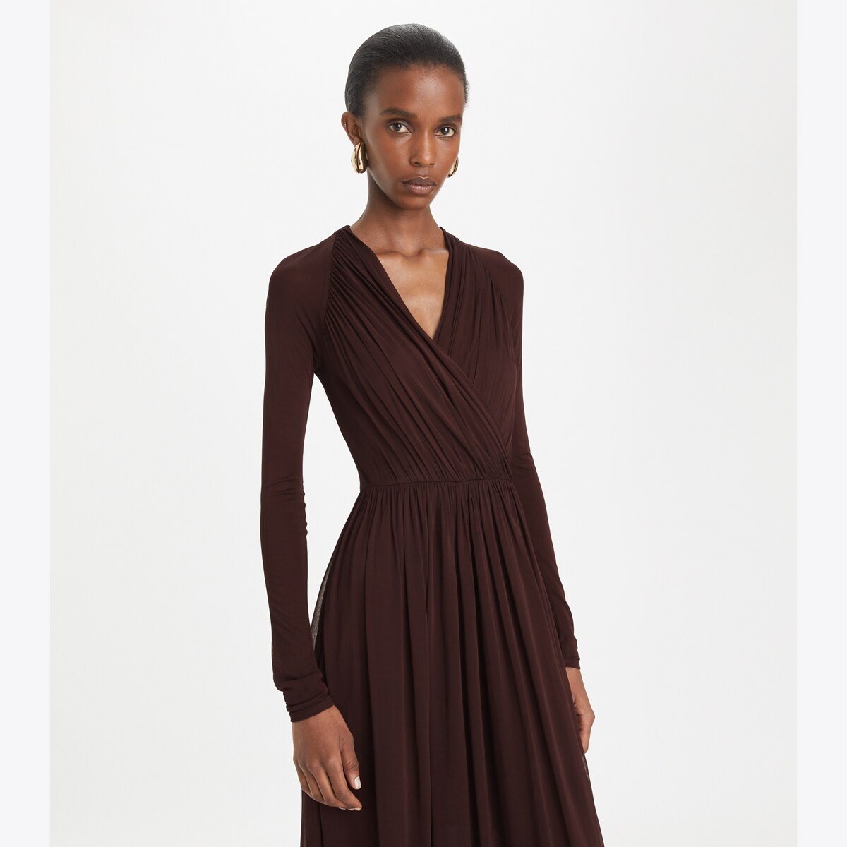 Neck wrap dress best sale