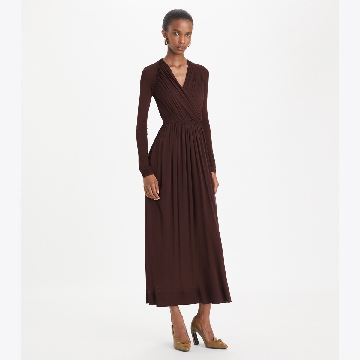 TORY BURCH ワンピース 服 Jersey wrap dress974279 jersey-wrap-dress-front.