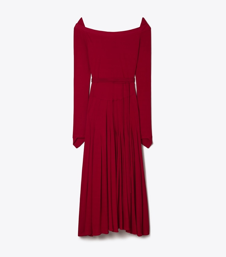 Tory Burch designer kleider Jerseykleid aus Viskose in Rouge front
