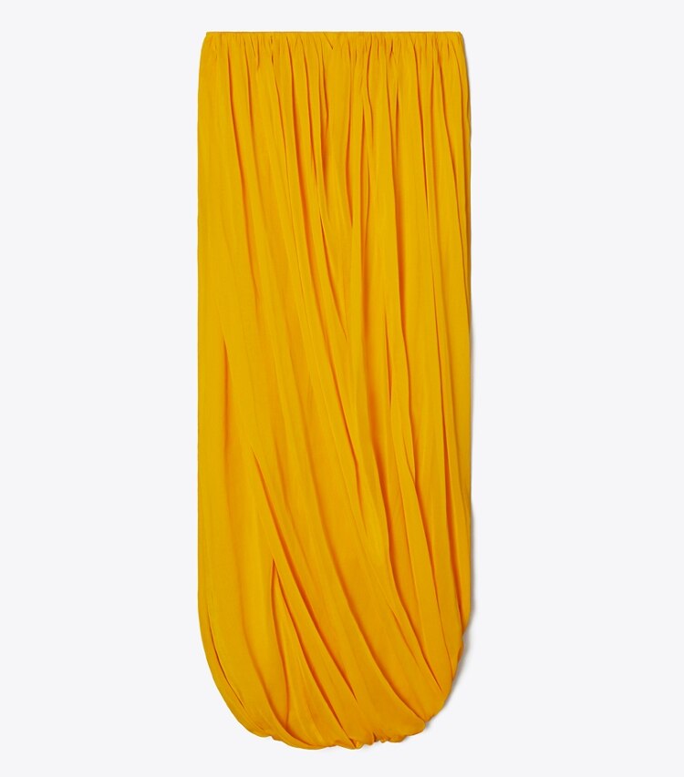 Tory Burch designer unterteile Jerseyrock mit Twist-Effekt in Winter Sun front