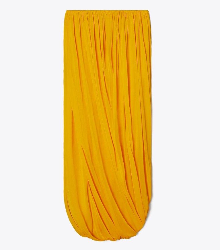 Tory Burch designer unterteile Jerseyrock mit Twist-Effekt in Winter Sun front