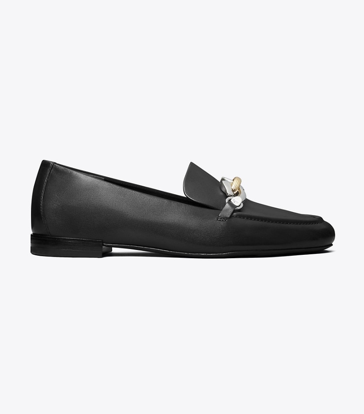 Tory Burch designer フラット ジェッサ ローファー ワイド in PERFECT BLACK side