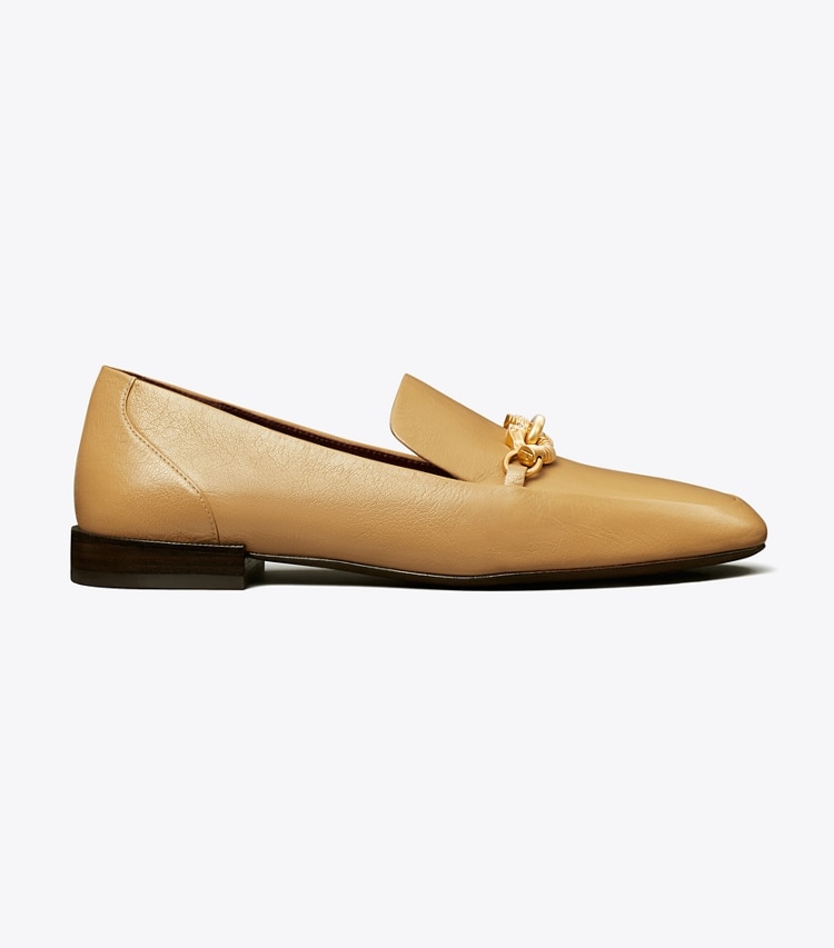 Tory Burch designer flats Jessa Loafer in GINGER SHORTBREAD side