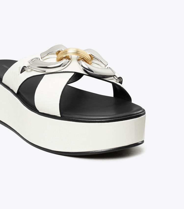 Tory Burch designer sandals Jessa Platform Sandal in CLOUD detail