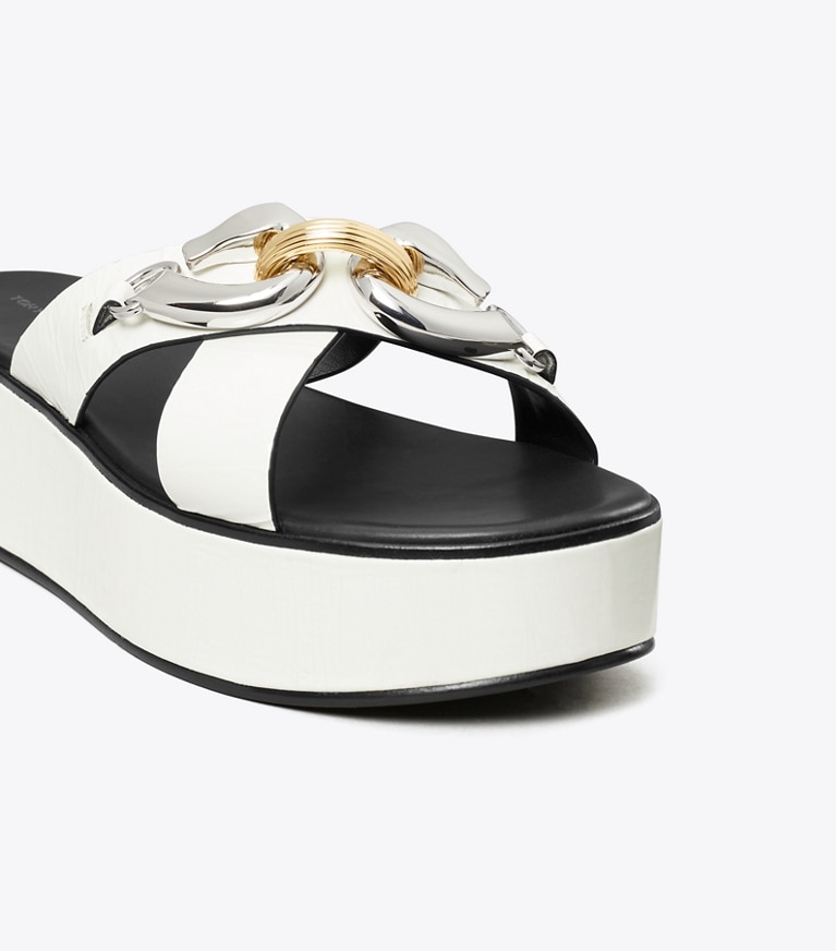 Tory Burch designer sandals Jessa Platform Sandal in CLOUD angle