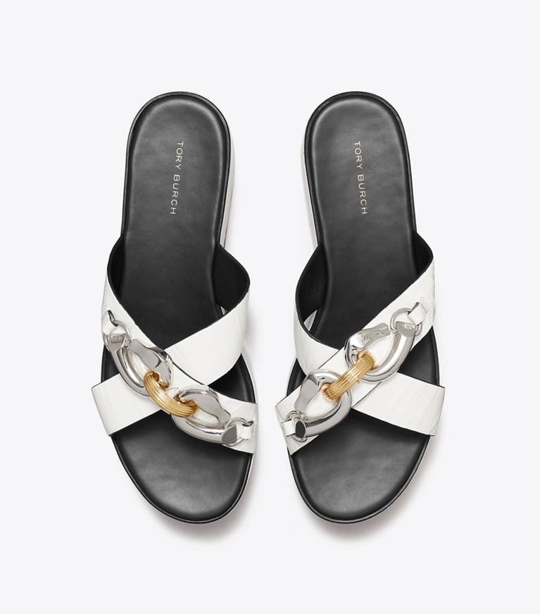 Tory Burch designer sandals Jessa Platform Sandal in CLOUD angle