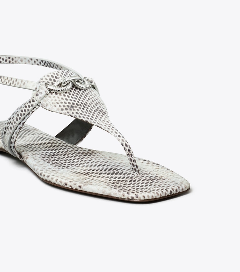 Tory Burch designer sandals Jessa T-Strap Sandal in LAVENDER ROCCIA angle