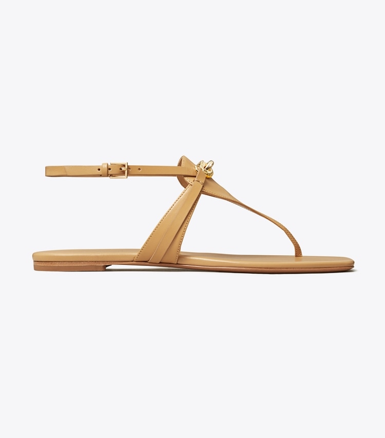 Tory Burch designer sandals Jessa T-Strap Sandal in GINGER SHORTBREAD side