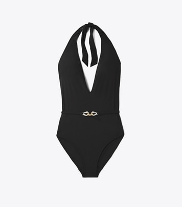 Bee Tank Swimsuit: Women's Designer One Pieces | Tory Burch