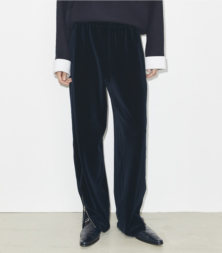 Tory Burch designer unterteile Jogginghose aus Baumwolle in Ink front