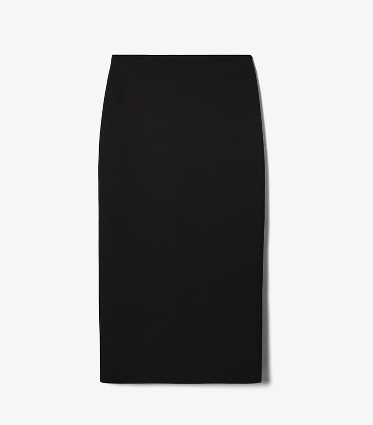 Tory Burch designer bas Jupe crayon à compression dans Black de face
